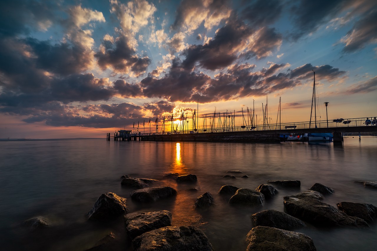 Sunset Lake Constance